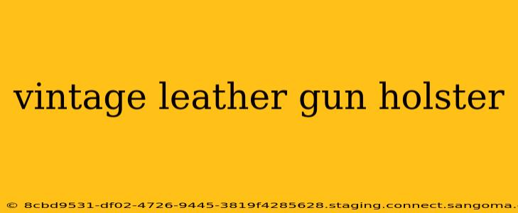 vintage leather gun holster