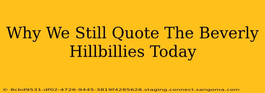 Why We Still Quote The Beverly Hillbillies Today