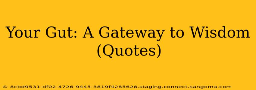 Your Gut: A Gateway to Wisdom (Quotes)