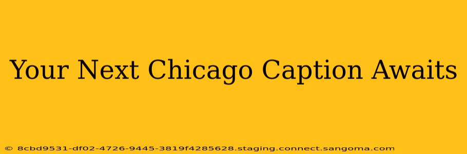 Your Next Chicago Caption Awaits